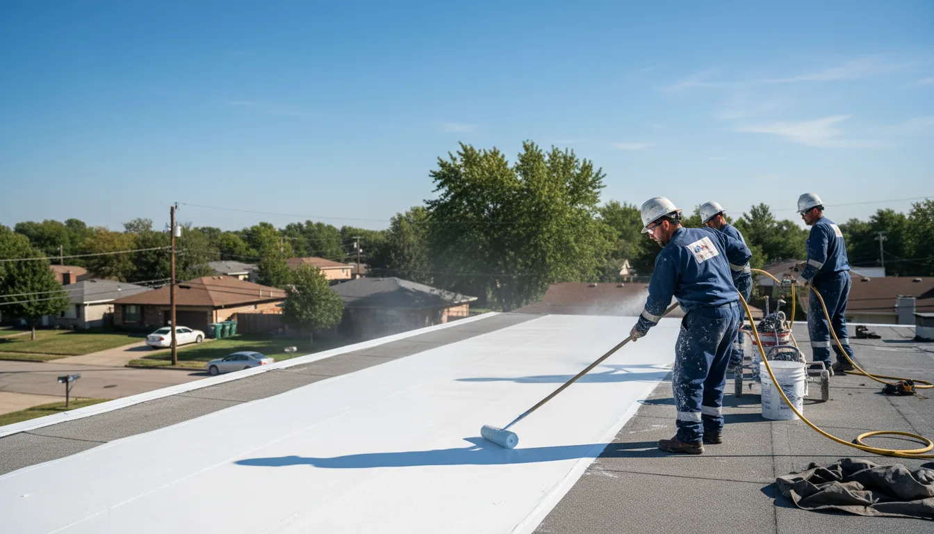 Commercial roof coating in Denison, TX near me